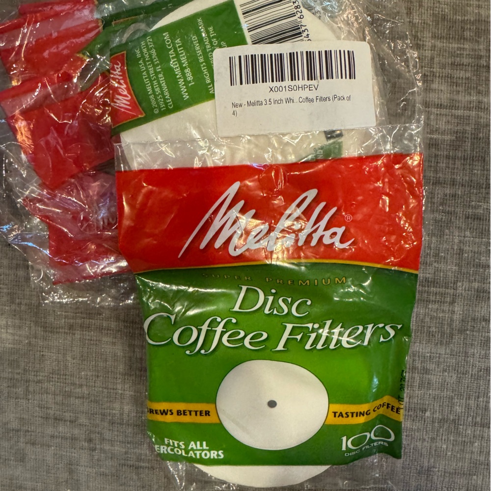 White Coffee Filters for Percolators